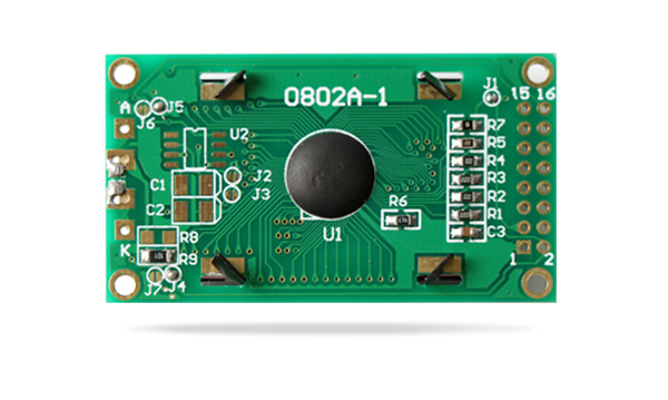 字符型液晶模块JXD0802A STN 灰膜兰字